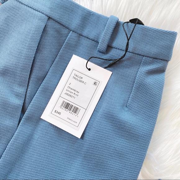 Theory Flat Front Crop Tailored Trousers - Picture 6 of 6